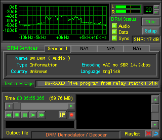 DRM tranmission - weak signal