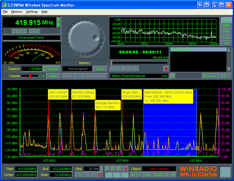 WR-G33WSM user interface